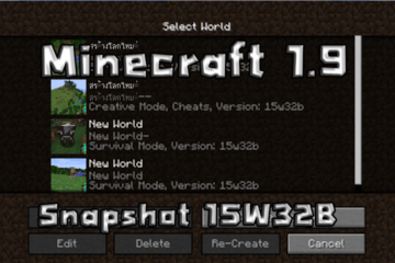 minecraft 1.9 Snapshot 15w32b