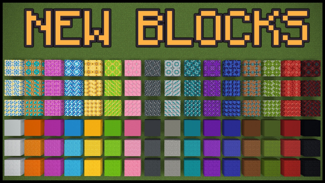 mcc - เนื้อหา World of Color ใน Minecraft 1.12