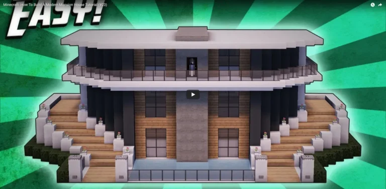 Minecraft How To Build A Modern Mansion House Tutorial (#23) – YouTube