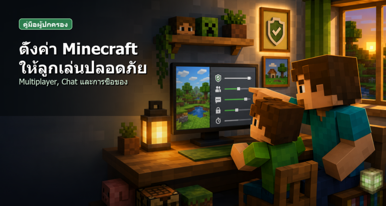 วิธีตั้งค่า Minecraft ให้ลูกเล่นปลอดภัย ผู้ปกครองควรรู้ วิธีตั้งค่า Minecraft ให้ลูกเล่นปลอดภัย ผู้ปกครองควรรู้