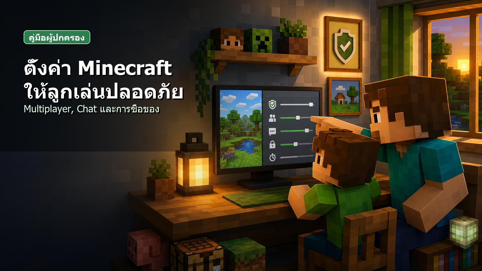 วิธีตั้งค่า Minecraft ให้ลูกเล่นปลอดภัย