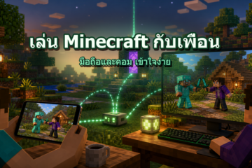 วิธีเล่น Minecraft กับเพื่อน มือถือและคอม แบบเข้าใจง่าย