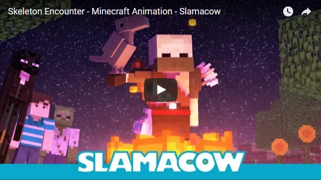 Skeleton Encounter – Minecraft Animation – Slamacow